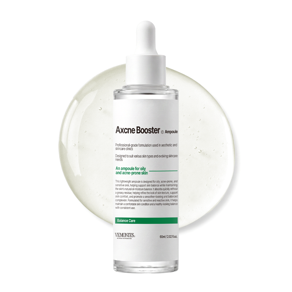 VEMONTES AXCNE Booster Ampoule 60ml Pore Balance Sebum Control Hydrating Water  _ Made In Korea